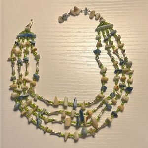 VINTAGE - JAPAN Beaded Necklace 4 strands
